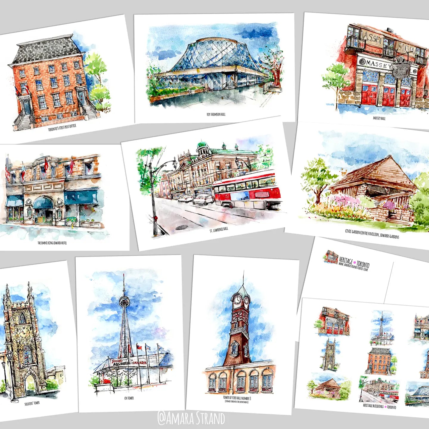 Heritage Buildings in Toronto Postcard