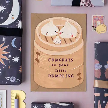 Dumpling New Baby Card