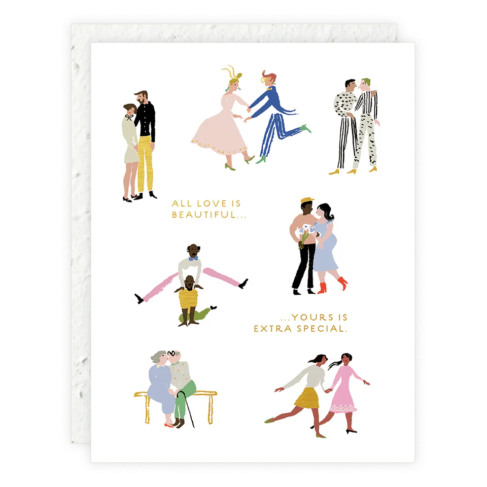 All Love Is Beautiful Wedding Card