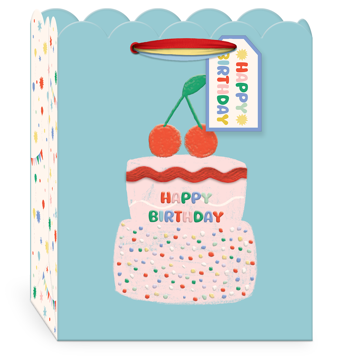 Birthday Cherries Medium Gift Bag