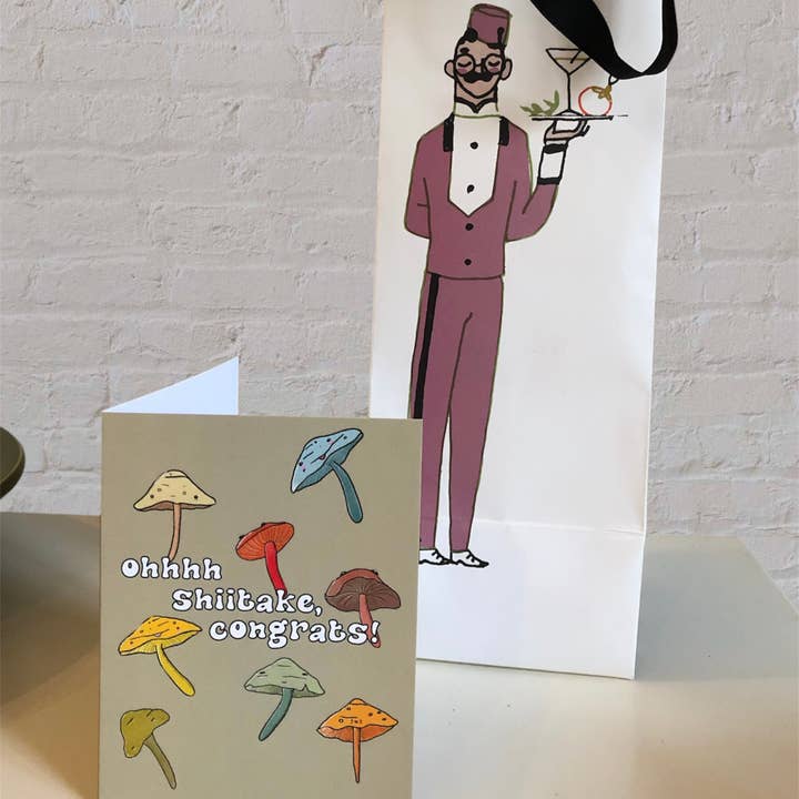 Oh Shiitake, Congrats! Card