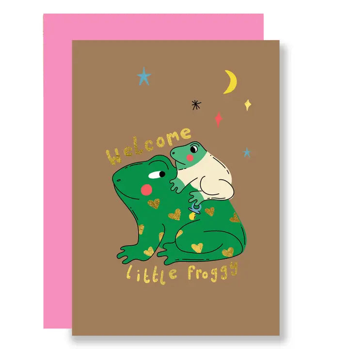 Little Froggy Adorable Baby Greeting Card