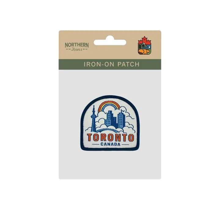 Toronto Canada Arch-Shaped Iron-On Woven Patch