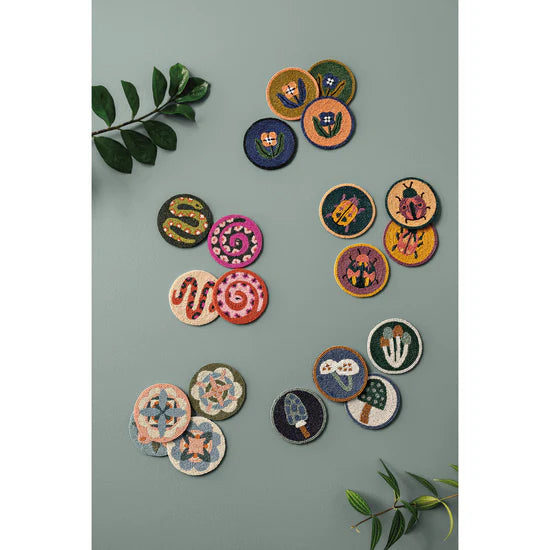 Beaded Teppi Coaster Set of 4