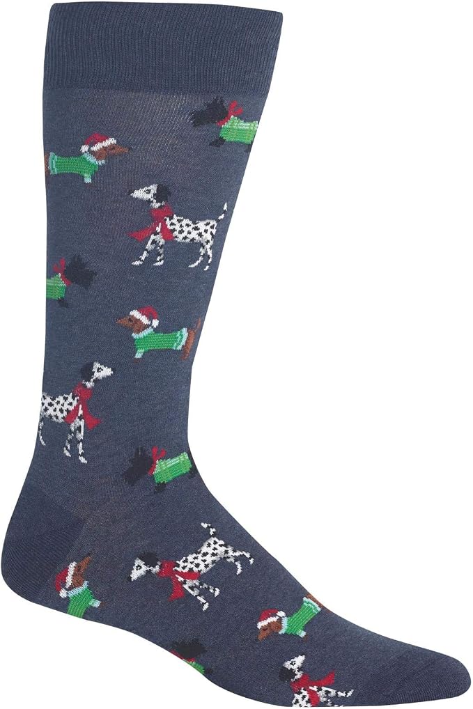Christmas Dogs Men's Crew Socks