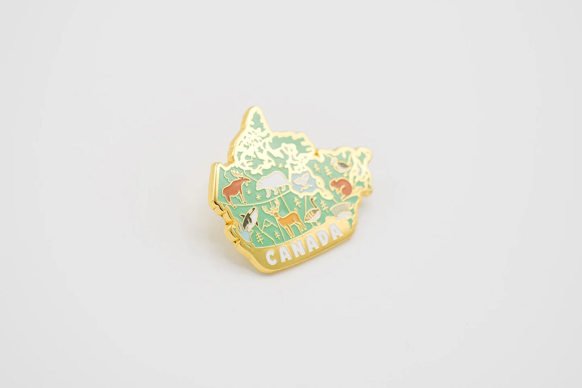 @10 Map of Canada Enamel Pin