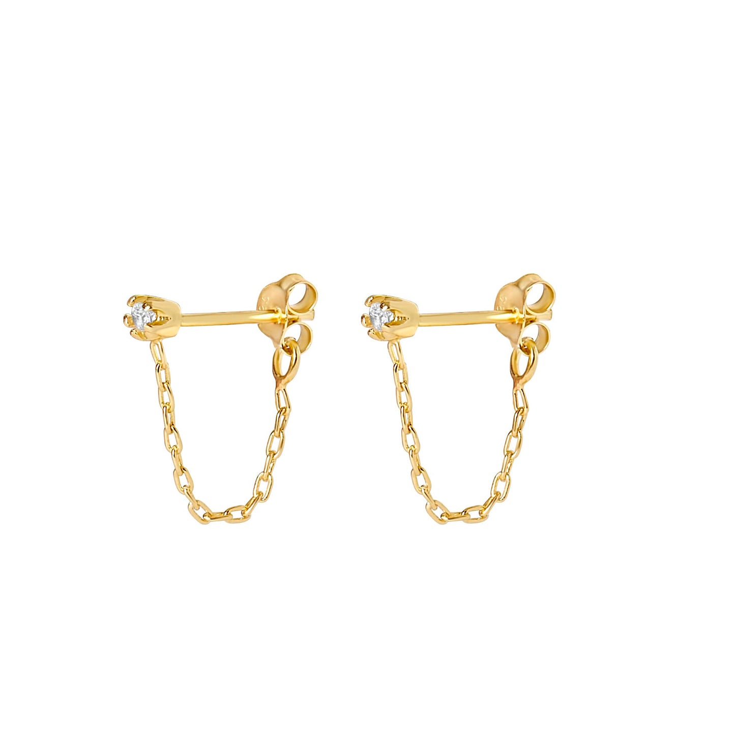 Eloise Gold Dangling Chain Ear Jacket