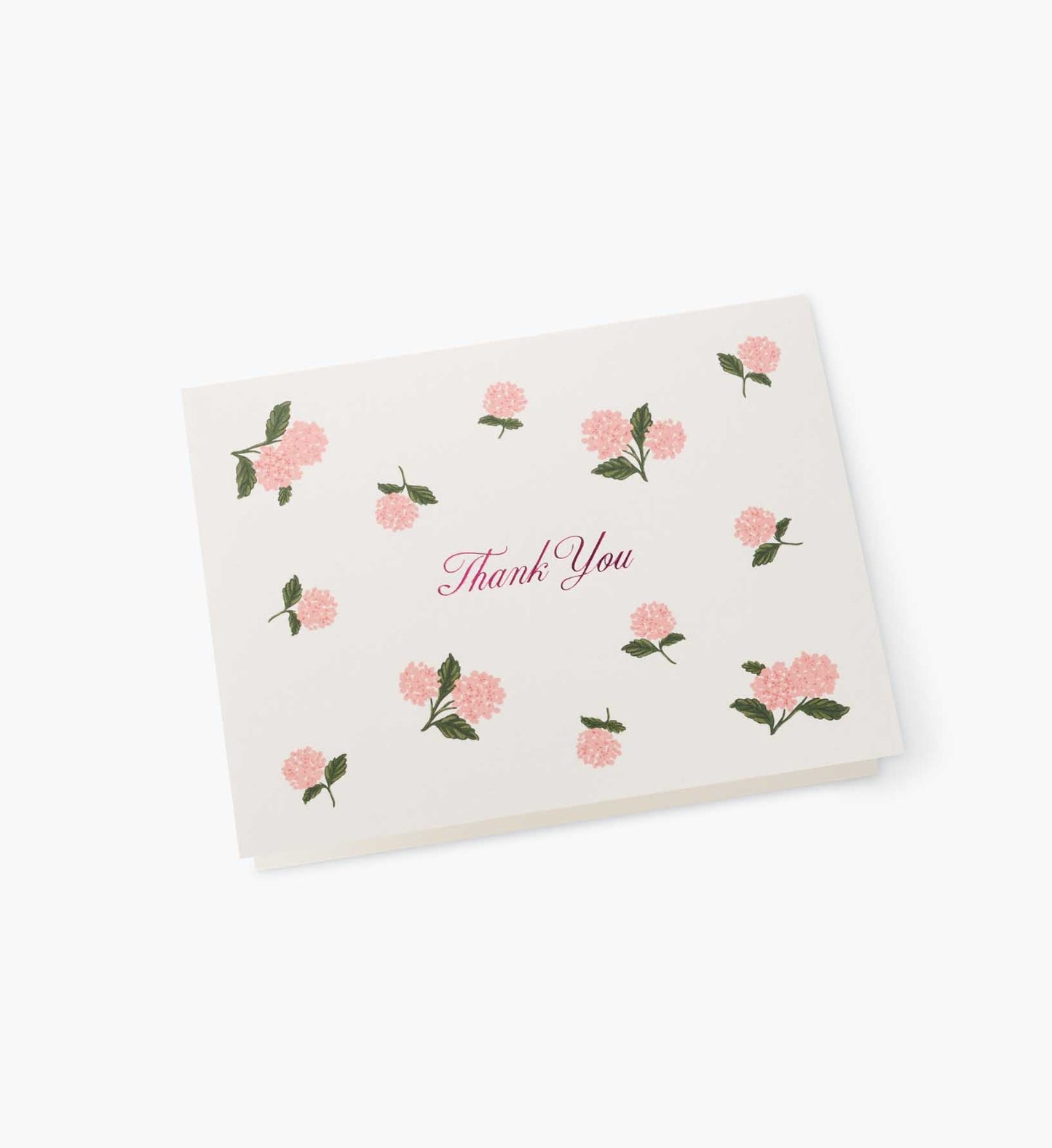 Pink Hydrangea Thank You Boxed Cards