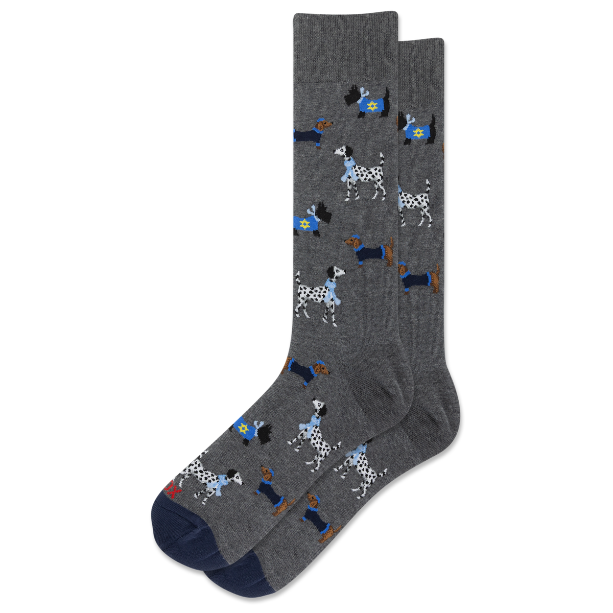 Hanukkah Dogs Men's Crew Socks