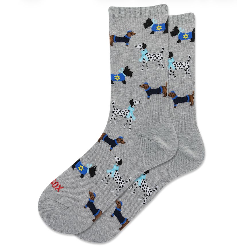 Hanukkah Dogs Women's Crew Socks