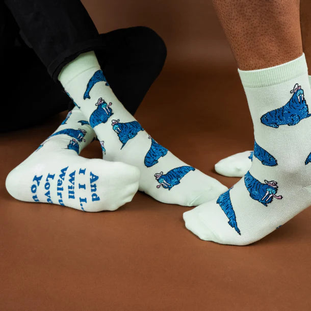 Women's Crew Socks And I Walrus Love You