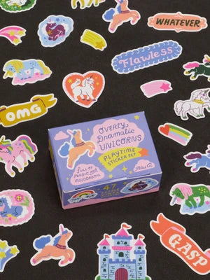 Dramatic Unicorns Sticker Set