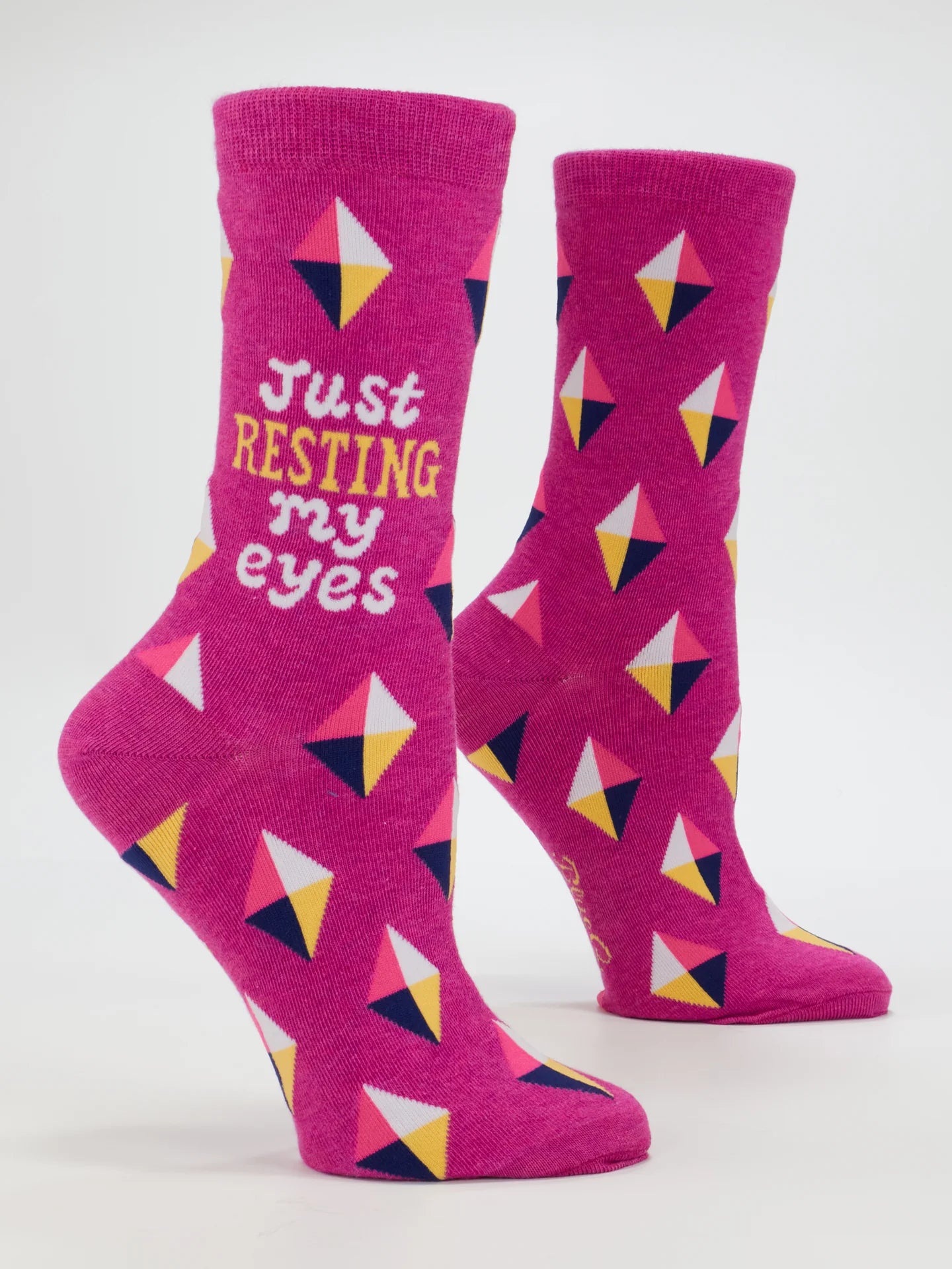 Women's Crew Socks Resting My Eyes