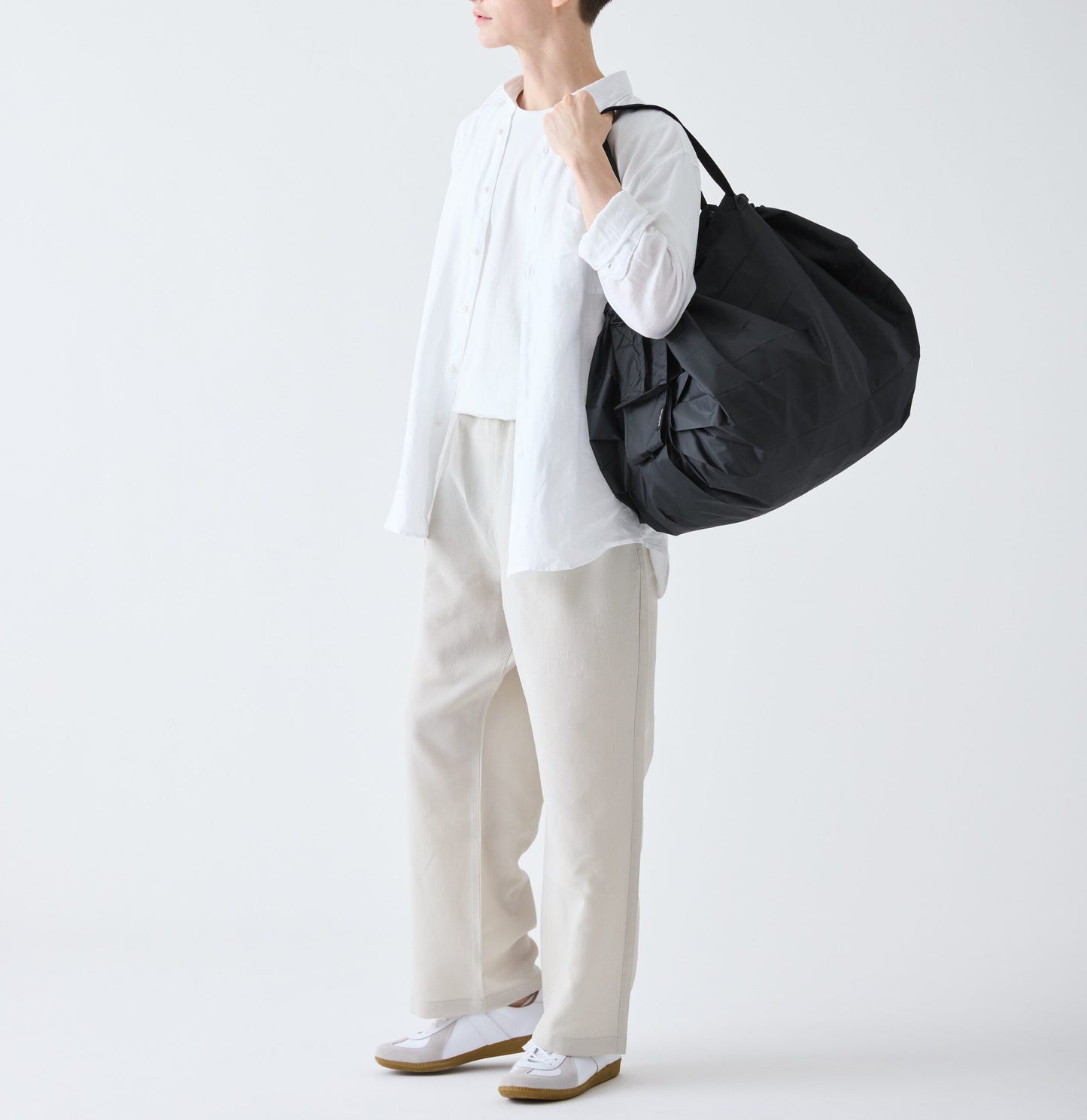 Shupatto Compact Reusable Bag Large Jet Black