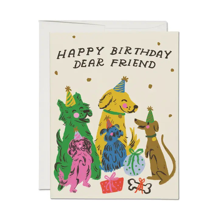 Puppy Party Greeting Card