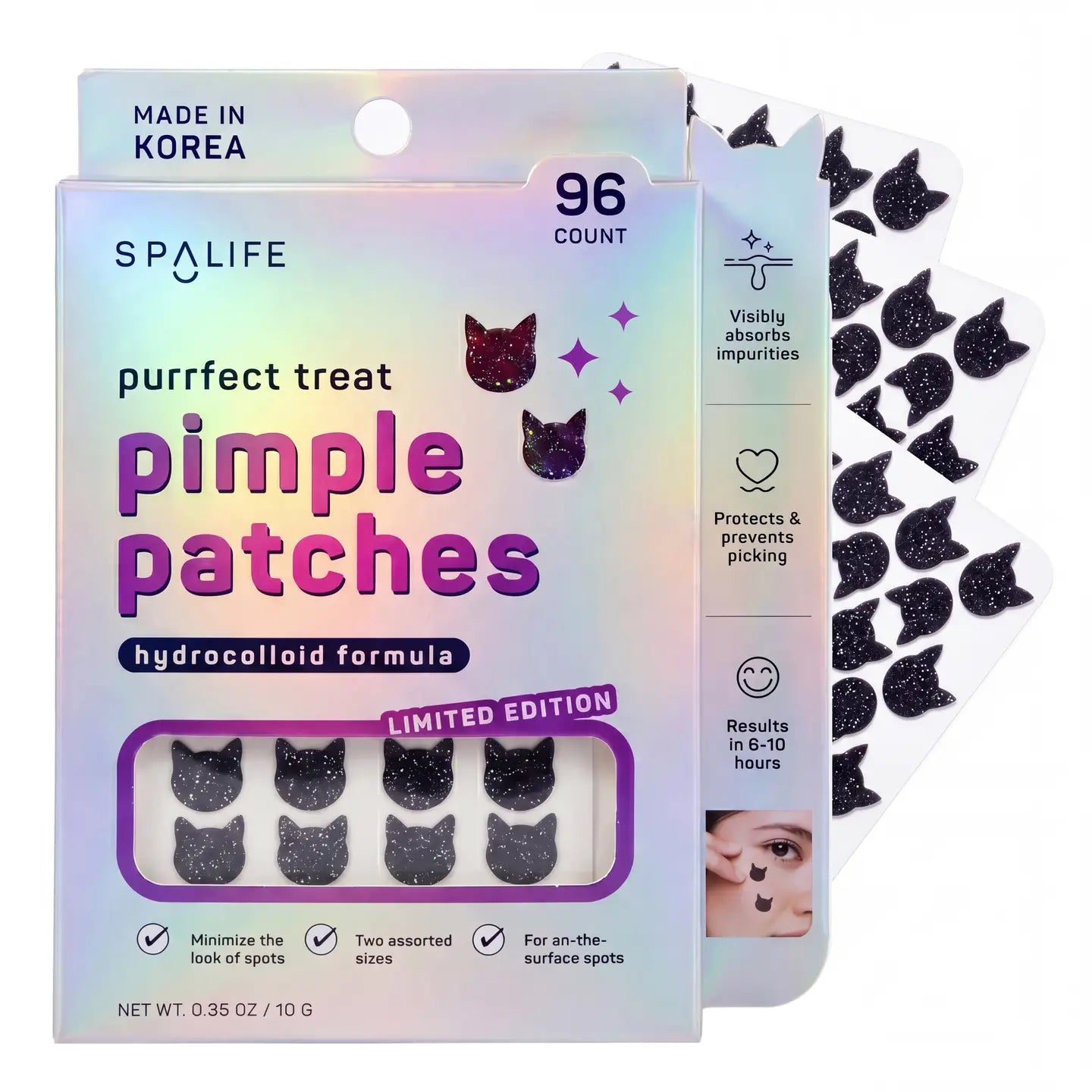 Purrrfect-Treat Hydrocolloid Halloween Pimple Patches