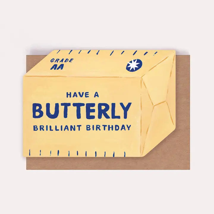 Butter Birthday Card