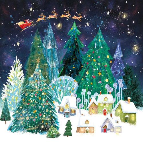 Santa's Sleigh Boxed Holiday Cards