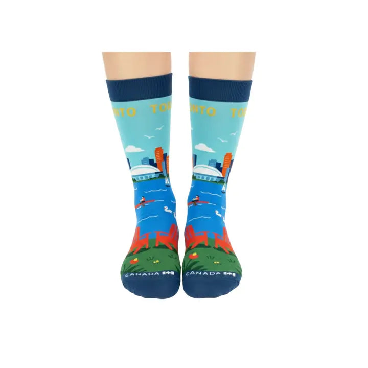 Toronto Scenic Skyline Crew Socks