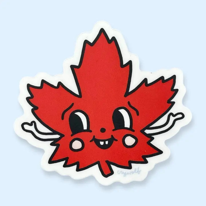 S16 Canada Maple Leaf Red Sticker