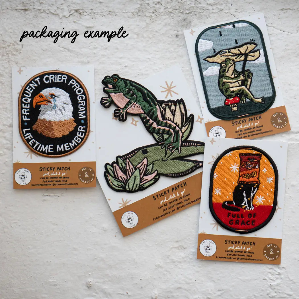 #19 Leaf Umbrella Frog Sticky Patch