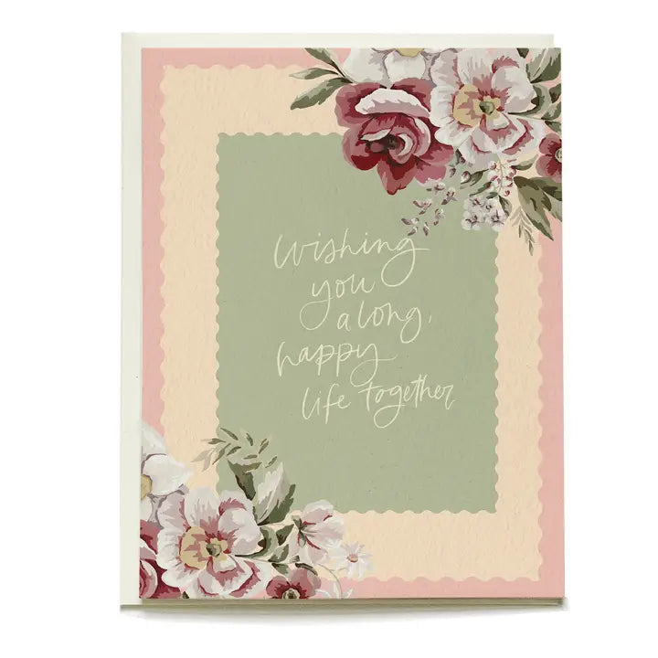 Bouquet Vintage Floral Wedding Greeting Card