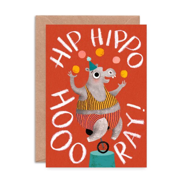 Hip Hippo Hooray Card