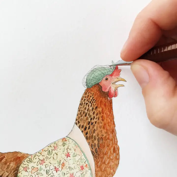 Alright Hen Card