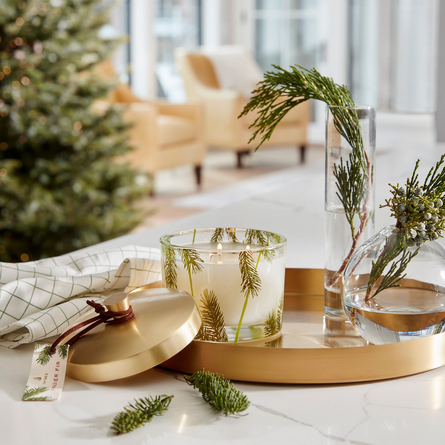Frasier Fir Heritage 3-Wick Pine Needle Design Candle