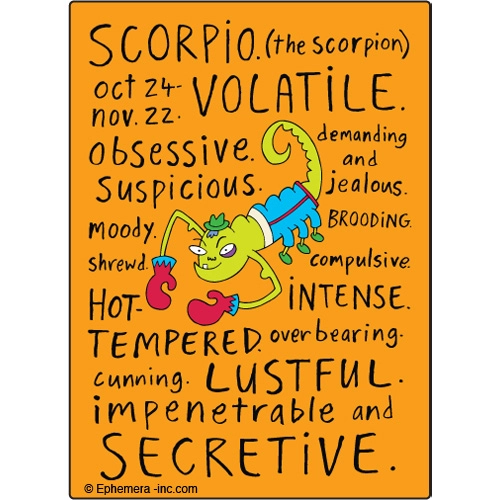 Zodiac Magnet Naughty Scorpio