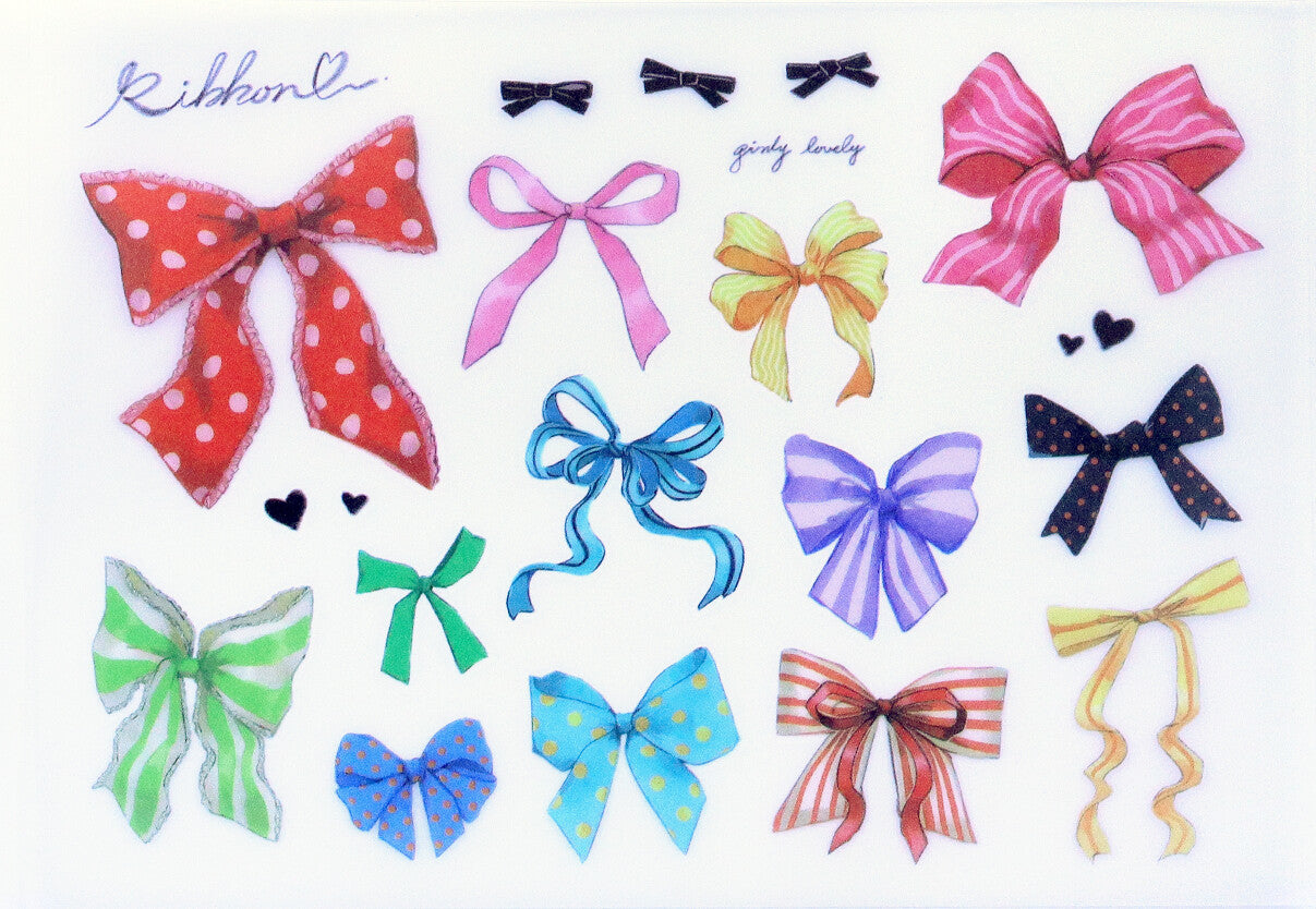 Irodo Decorative Fabric Transfer Sticker – Ribbon Collection