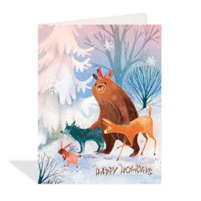 Woodland Holidays Card