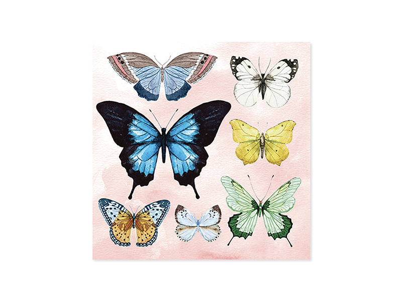 Pop-up Watercolour Butterflies Card