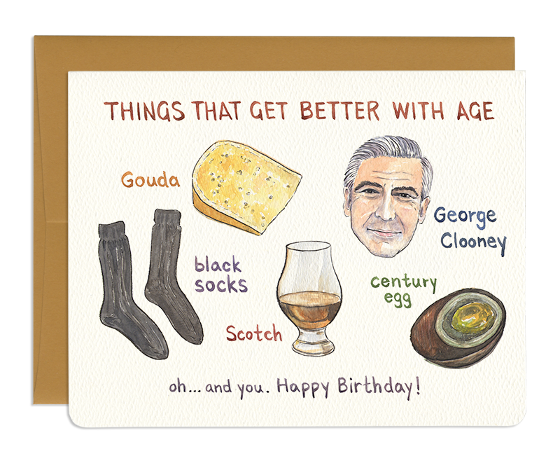 Better With Age Birthday Card
