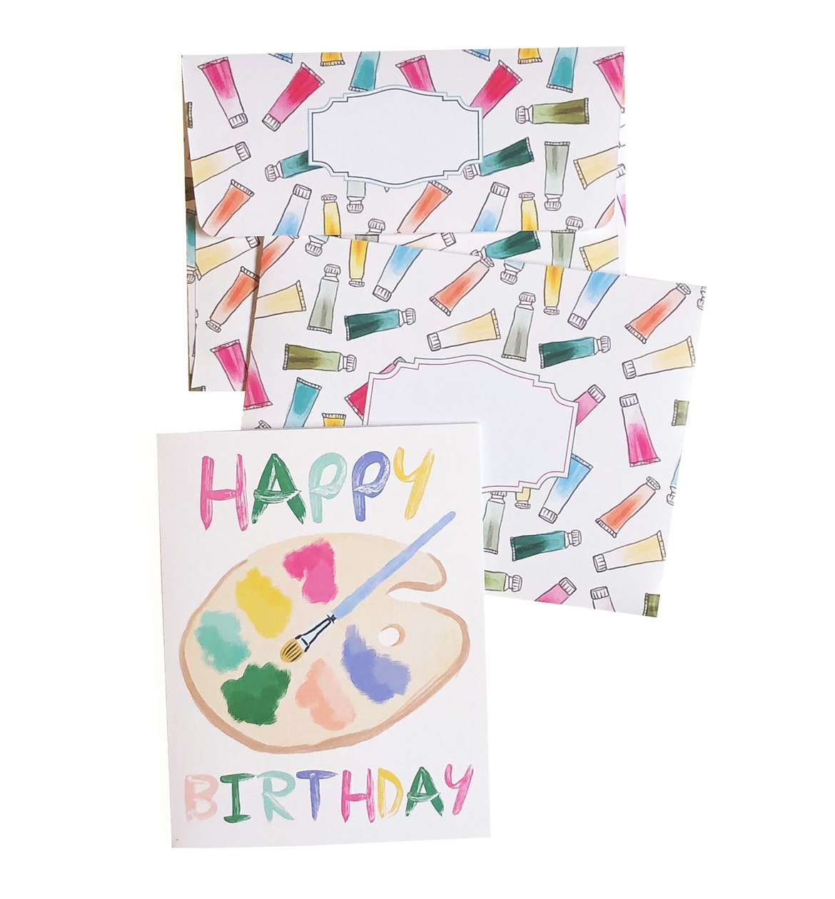 Happy Birthday Paint Palette Card