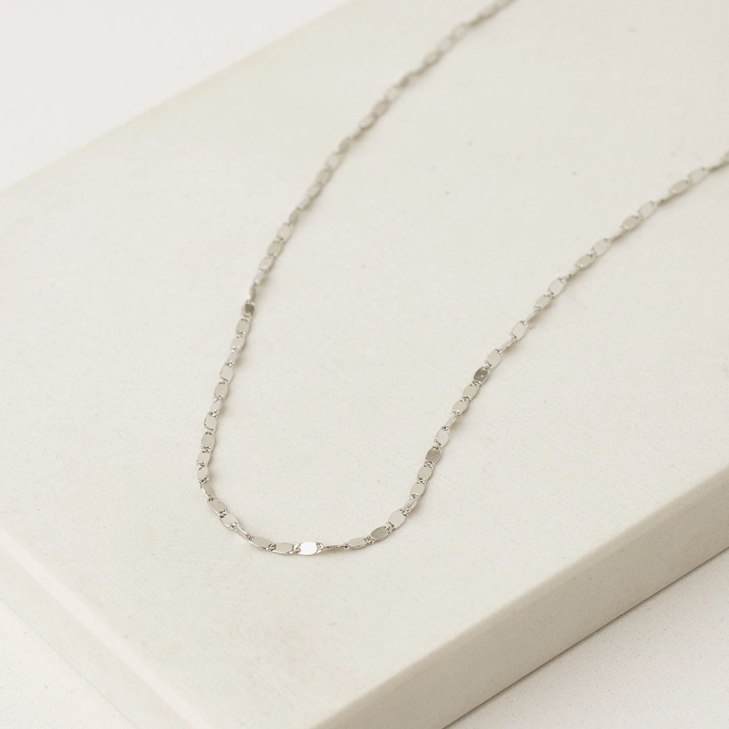 Cleo Long Necklace Silver