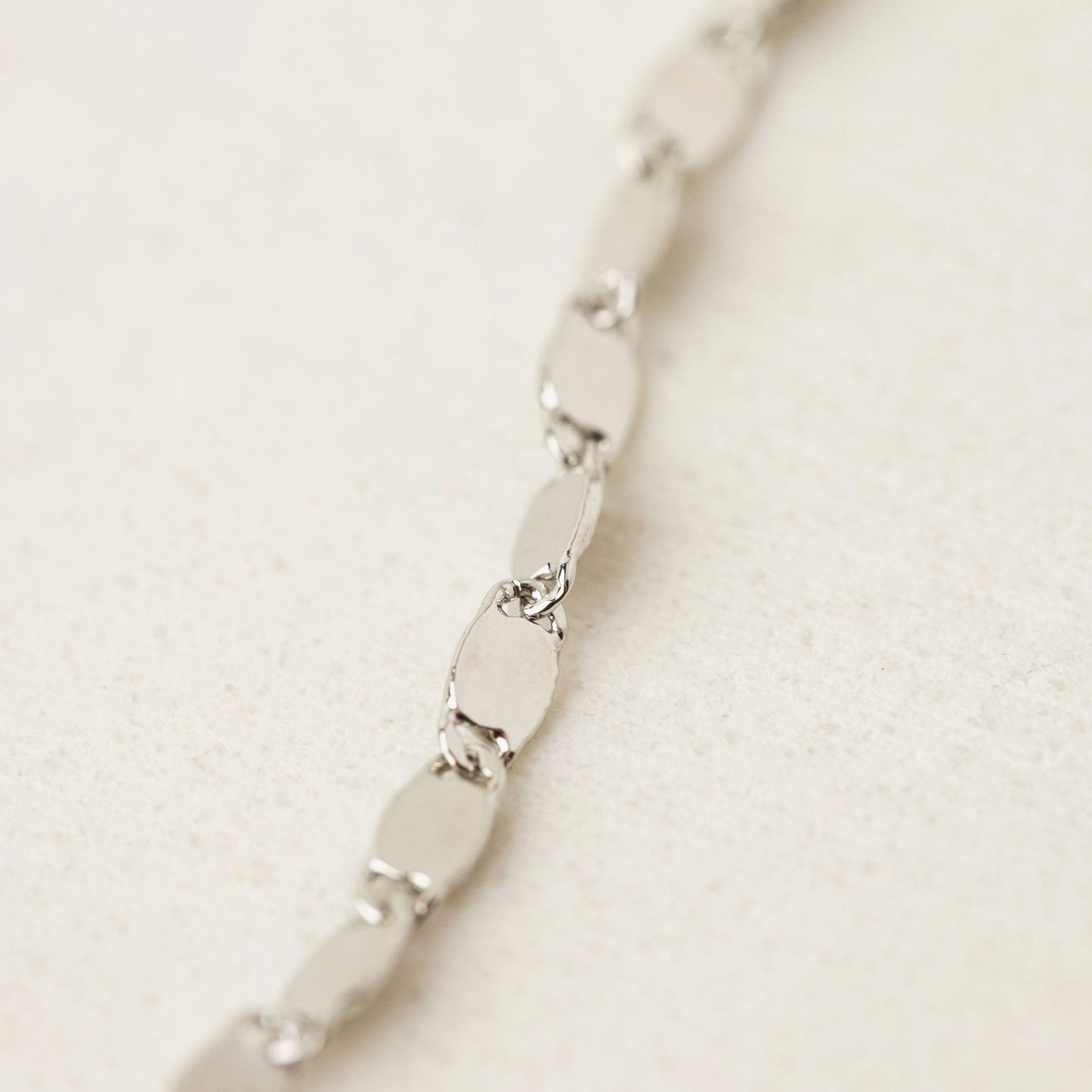 Cleo Long Necklace Silver