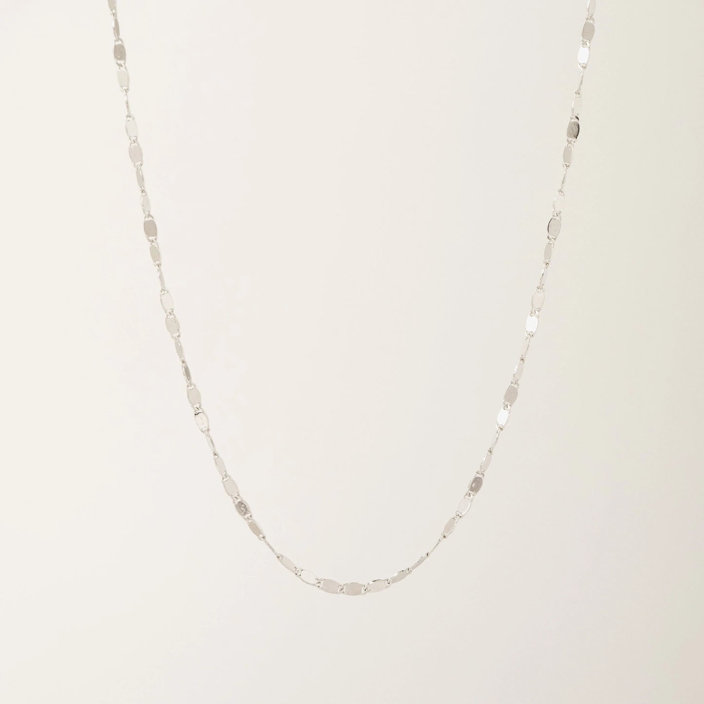 Cleo Long Necklace Silver