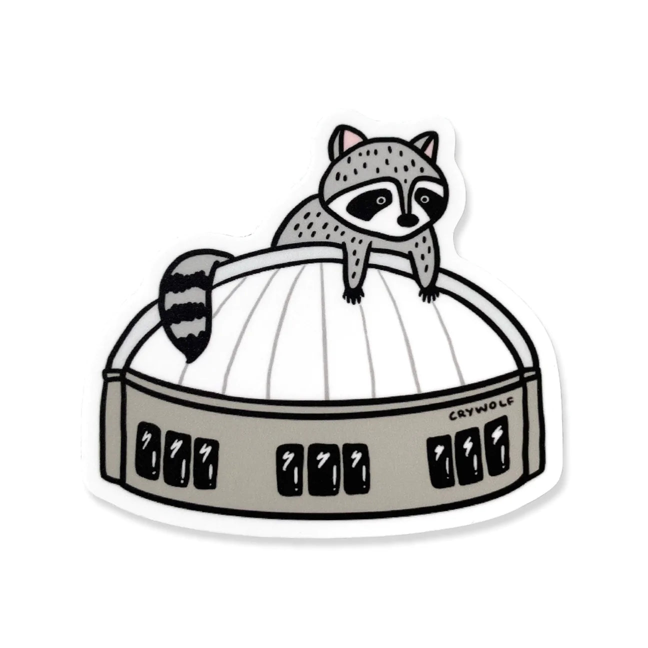 S9 Raccoon City Sticker — Dome Raccoon