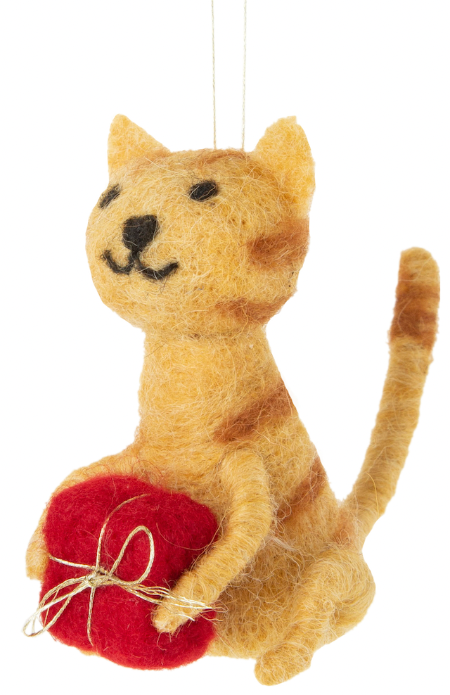 Felt Cat Ornament