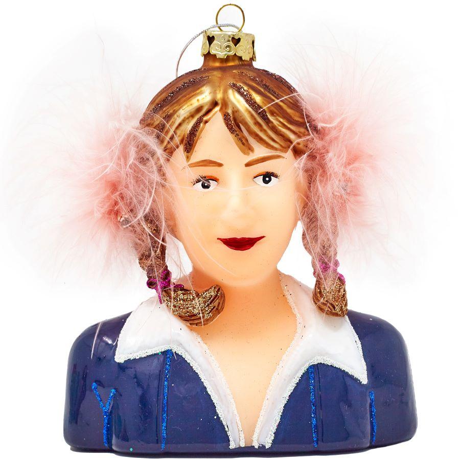 Britney Spears Glass Ornament