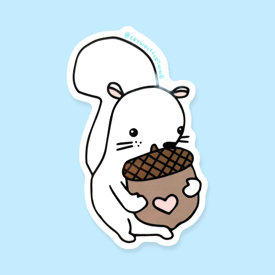 S22 White Squirrel Sticker