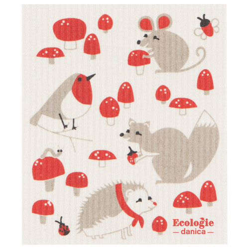 Swedish Sponge Towel Toadstool Time