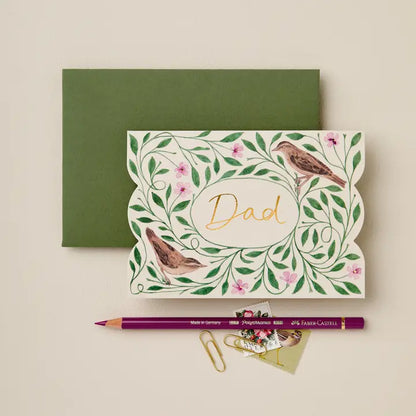Spring Birds Dad Card