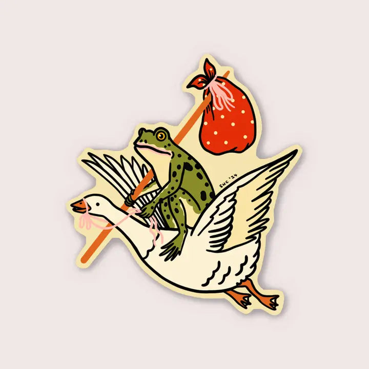 S38 Goose Ride Waterproof Vinyl Sticker