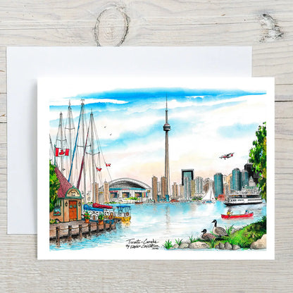 Toronto Skyline from the Island Greeting Card