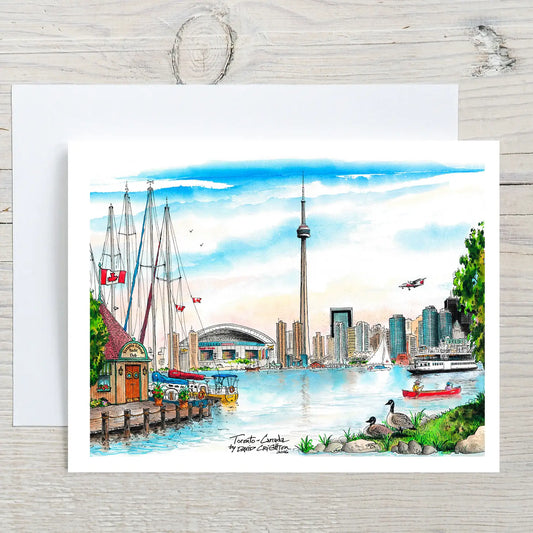 Toronto Skyline from the Island Greeting Card