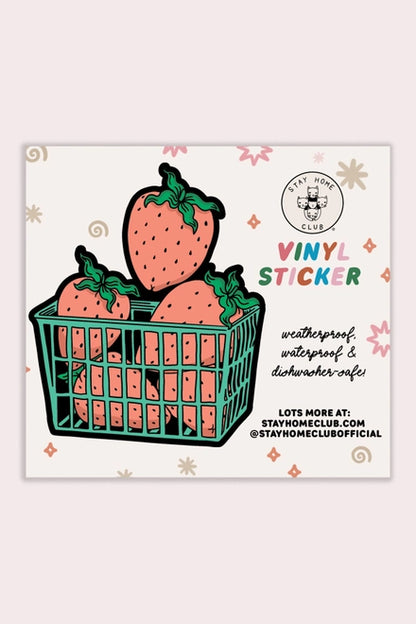 S110 Berry Basket Vinyl Sticker