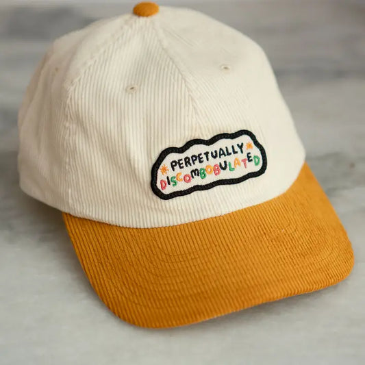 Perpetually Discombobulated Patched Corduroy Dad Hat