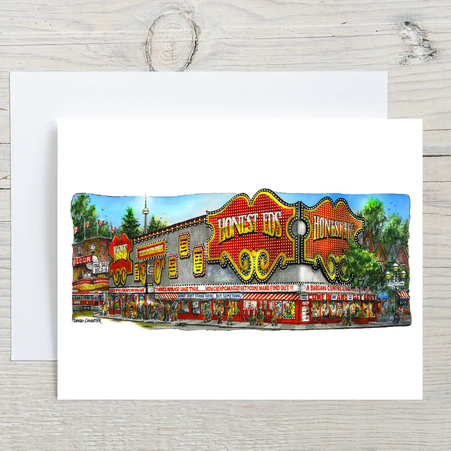 Honest Ed's Postcard